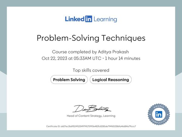 Problem Solving Techniques