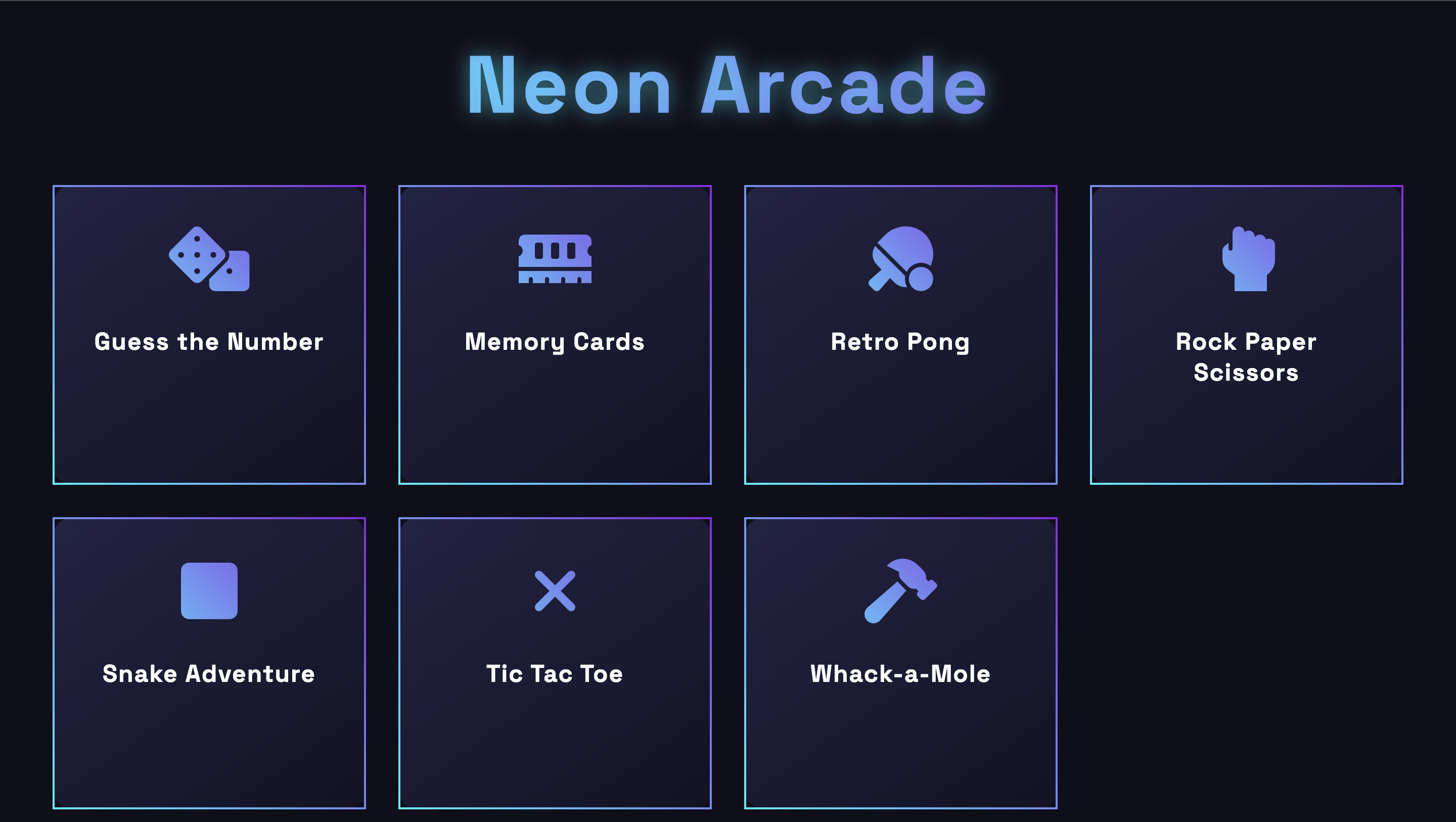 Basic Web Games